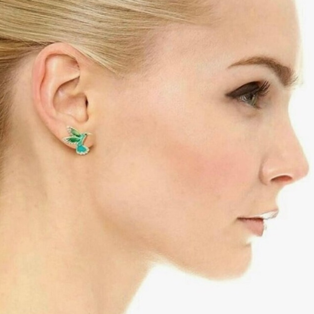 Kate Spade New York Scenic Route Hummingbird Stud Earrings - Picture 3 of 6